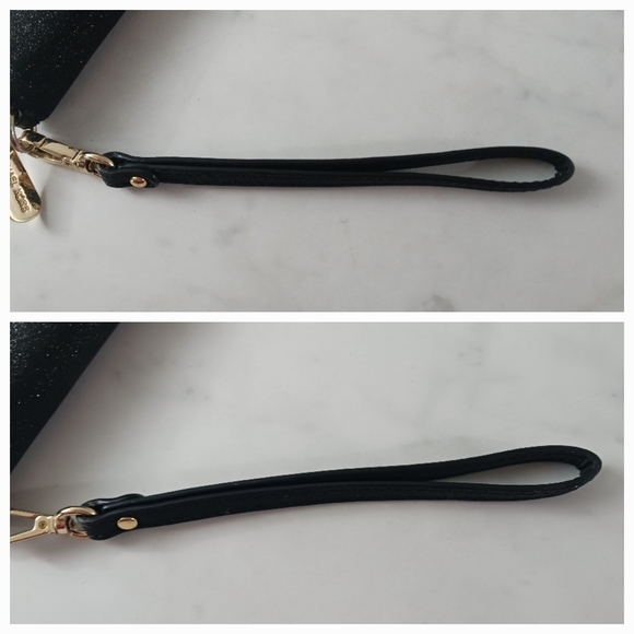 Michael Kors Black Sparkly Phone Wallet Wristlet - Picture 6 of 14